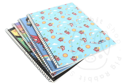 Libreta Shin Chan A4 anillada Azul - Pig Rabbit Shop Kpop store Spain