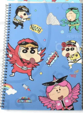Libreta Shin Chan A4 anillada Friends - Pig Rabbit Shop Kpop store Spain