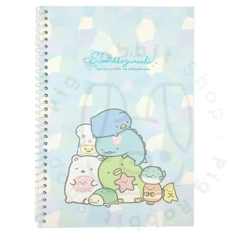 Libreta Summikko Gurashi A5 Espiral Summer Interior a rayas - Pig Rabbit Shop Kpop store Spain