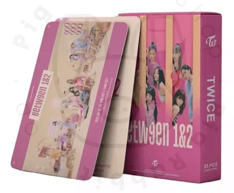 LOMOCARDS 54pcs TWICE Between 1&2 - Pig Rabbit Shop Kpop store Spain