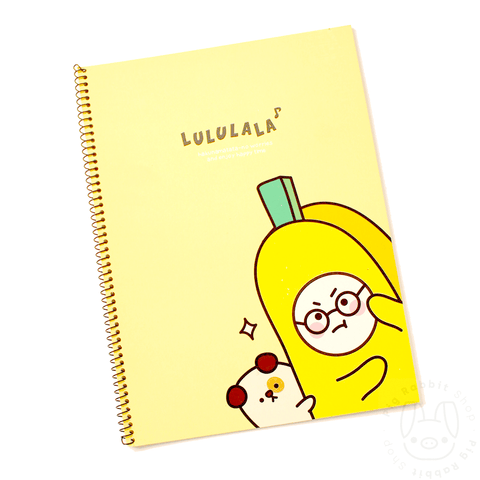 Lululala Libreta A4 Interior a rayas - Pig Rabbit Shop Kpop store Spain