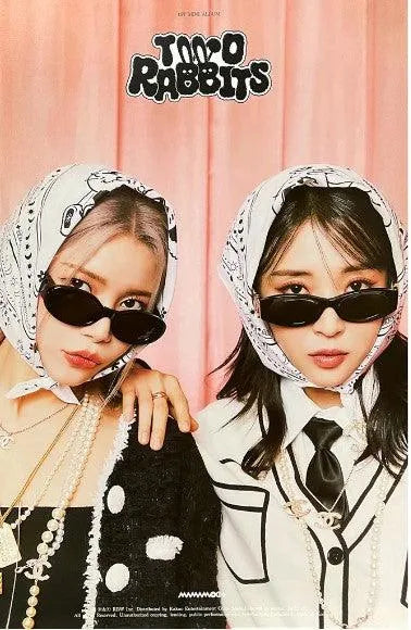 MAMAMOO+ 1ST MINI ALBUM [ TWO RABBITS ] (B VER.) POSTER - Pig Rabbit Shop Kpop store Spain