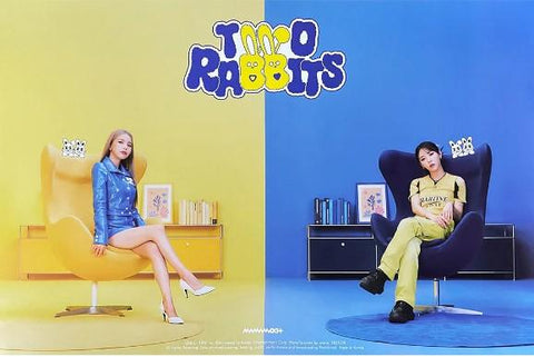 MAMAMOO+ 1ST MINI ALBUM [ TWO RABBITS ] (C VER.) POSTER - Pig Rabbit Shop Kpop store Spain