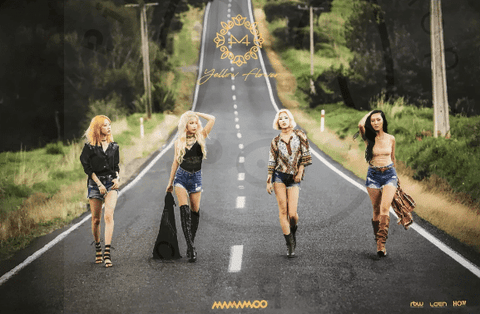 MAMAMOO Mini Album Vol. 6 - YELLOW FLOWER [ b ] poster - Pig Rabbit Shop Kpop store Spain