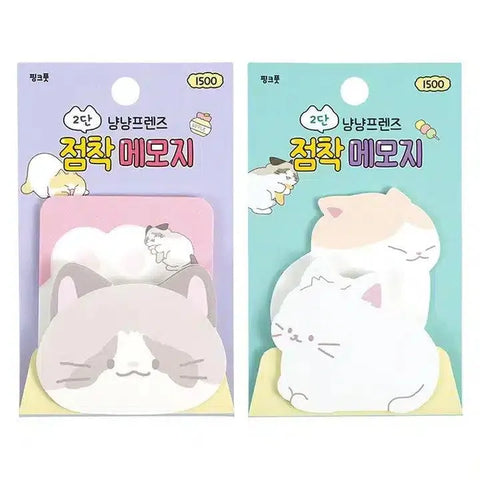 Meow Meow Cats Sticky Memo Set - Pig Rabbit Shop Kpop store Spain