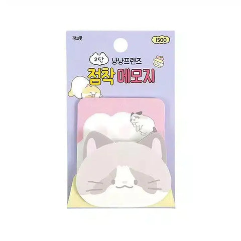 Meow Meow Cats Sticky Memo Set - Pig Rabbit Shop Kpop store Spain