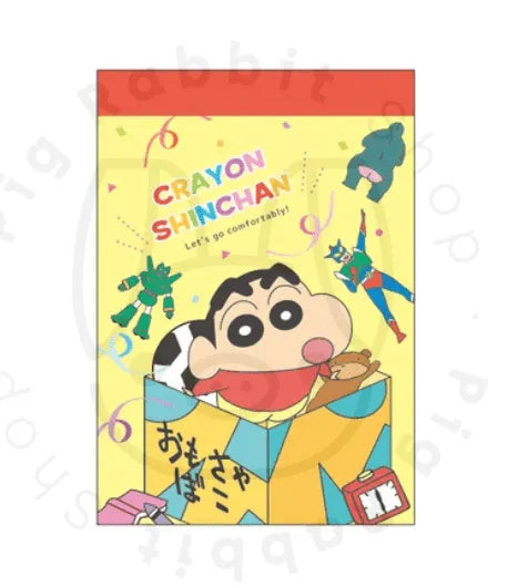 MINI NOTEBOOK MEMO CRAYON SHIN CHAN - Pig Rabbit Shop Kpop store Spain