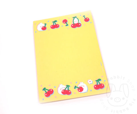 MOLANG CHERRY YELLOW BLOC DE NOTAS A5 - Pig Rabbit Shop Kpop store Spain