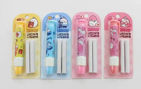 Molang Pencil Shape Goma de borrar - Pig Rabbit Shop Kpop store Spain