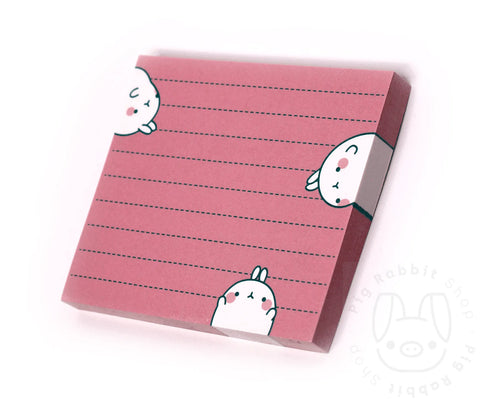 MOLANG PINK NOTES - Pig Rabbit Shop Kpop store Spain