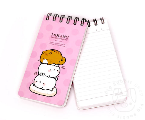 MOLANG THE HAPPY LIBRETA DE RAYAS DOTS - Pig Rabbit Shop Kpop store Spain