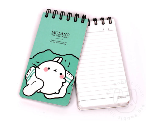 MOLANG THE HAPPY LIBRETA DE RAYAS MINT - Pig Rabbit Shop Kpop store Spain