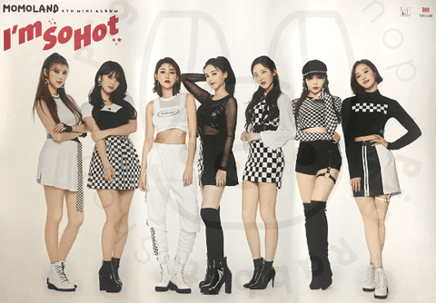 MOMOLAND 5th mini album - I'm So Hot [ v2 ] poster - Pig Rabbit Shop Kpop store Spain