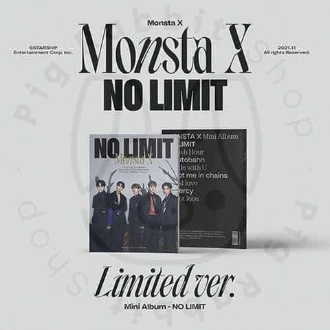 Monsta X mini album vol.10 - No limit [ limited ] - Pig Rabbit Shop Kpop store Spain