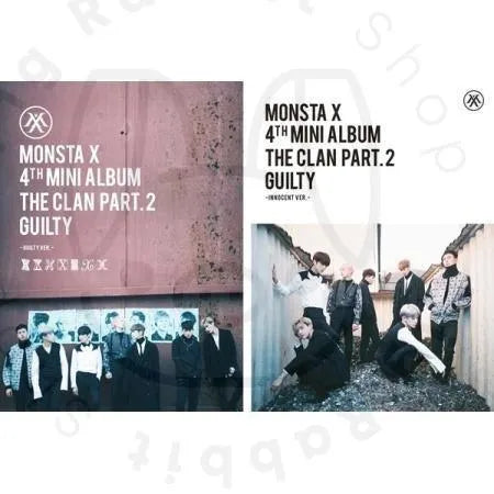 MONSTA X Mini Album Vol.4 [THE CLAN 2.5 PART.2 GUILTY] - Pig Rabbit Shop Kpop store Spain