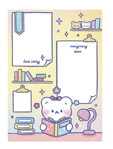 NOTES MENGMENG BEAR DESK - Pig Rabbit Shop Kpop store Spain