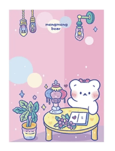NOTES MENGMENG BEAR STUDYING - Pig Rabbit Shop Kpop store Spain