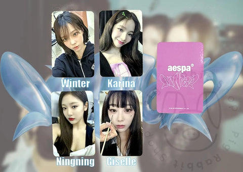 OFFICIAL PHOTOCARD AESPA – MY WORLD - Pig Rabbit Shop Kpop store Spain