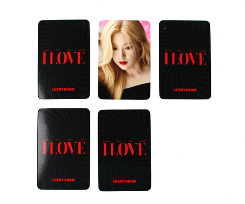 OFFICIAL PHOTOCARD (G)I-DLE 5th Mini Album – I LOVE [POB APPLEMUSIC] - Pig Rabbit Shop Kpop store Spain