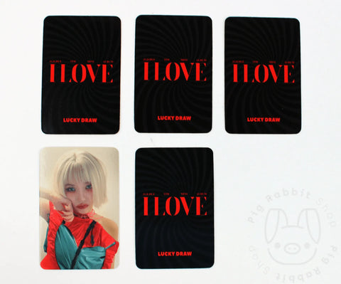 OFFICIAL PHOTOCARD (G)I-DLE 5th Mini Album – I LOVE [POB APPLEMUSIC] - Pig Rabbit Shop Kpop store Spain