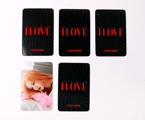 OFFICIAL PHOTOCARD (G)I-DLE 5th Mini Album – I LOVE [POB APPLEMUSIC] - Pig Rabbit Shop Kpop store Spain