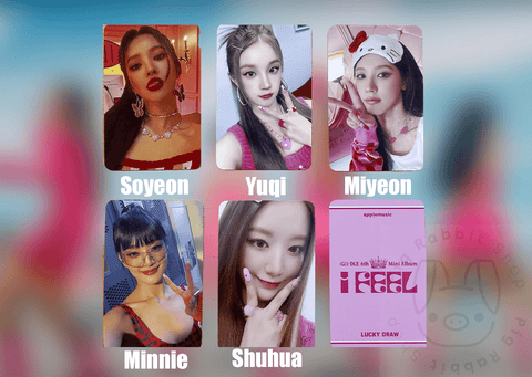 OFFICIAL PHOTOCARD (G)I-DLE – I feel (ver.A) - Pig Rabbit Shop Kpop store Spain