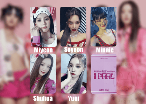 OFFICIAL PHOTOCARD (G)I-DLE – I feel (ver.B) - Pig Rabbit Shop Kpop store Spain