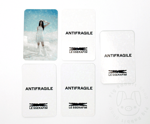 OFFICIAL PHOTOCARD LE SSERAFIM 2nd Mini Album – ANTIFRAGILE [POB MUSIC KOREA] - Pig Rabbit Shop Kpop store Spain