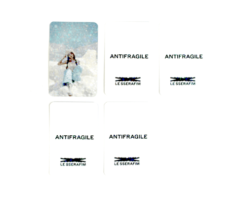 OFFICIAL PHOTOCARD LE SSERAFIM 2nd Mini Album – ANTIFRAGILE [POB MUSIC KOREA] - Pig Rabbit Shop Kpop store Spain