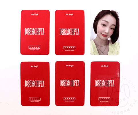 OFFICIAL PHOTOCARD SECRET NUMBER Single Album Vol. 4 – DOOMCHITA [POB APPLEMUSIC] - Pig Rabbit Shop Kpop store Spain