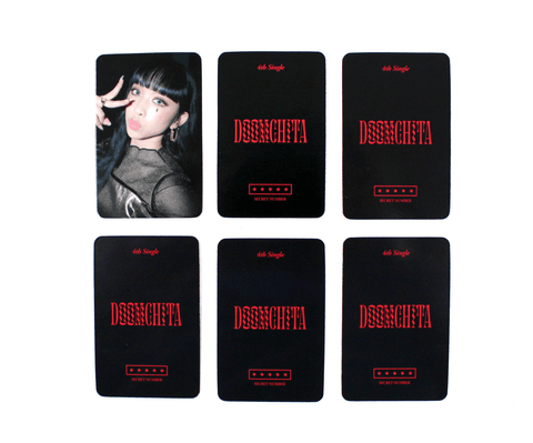 OFFICIAL PHOTOCARD SECRET NUMBER Single Album Vol. 4 – DOOMCHITA [POB APPLEMUSIC] - Pig Rabbit Shop Kpop store Spain