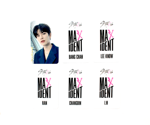 OFFICIAL PHOTOCARD Stray Kids Mini Album – MAXIDENT [POB MUSIC KOREA] - Pig Rabbit Shop Kpop store Spain