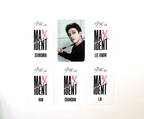 OFFICIAL PHOTOCARD Stray Kids Mini Album – MAXIDENT [POB MUSIC KOREA] - Pig Rabbit Shop Kpop store Spain