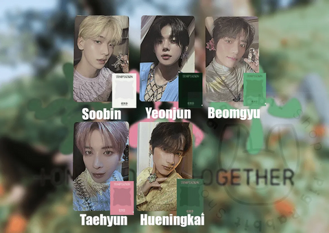 OFFICIAL PHOTOCARD TXT Album : TEMPTATION + Photocard L-Holder - Pig Rabbit Shop Kpop store Spain