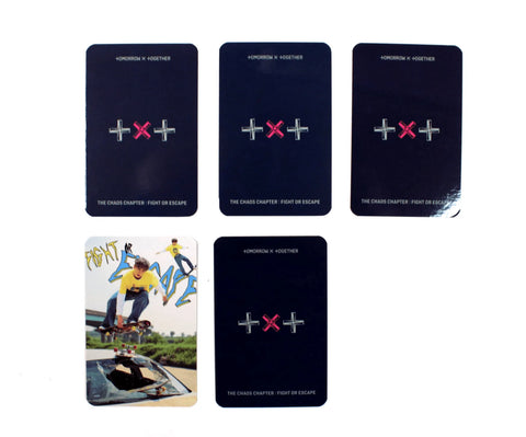 OFFICIAL PHOTOCARD TXT album – The chaos chapter : fight or escape [POB APPLEMUSIC] - Pig Rabbit Shop Kpop store Spain