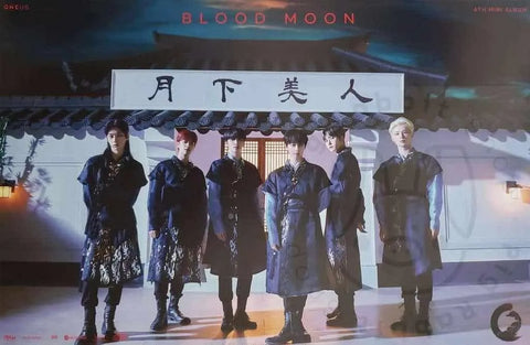 Oneus - blood moon [ group b ] poster - Pig Rabbit Shop Kpop store Spain