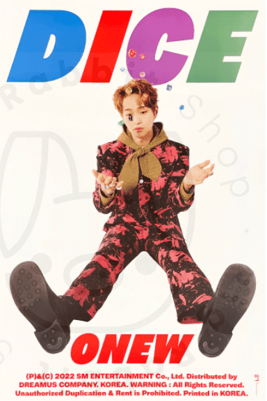 ONEW – DICE [ Photobook A ] poster - Pig Rabbit Shop Kpop store Spain