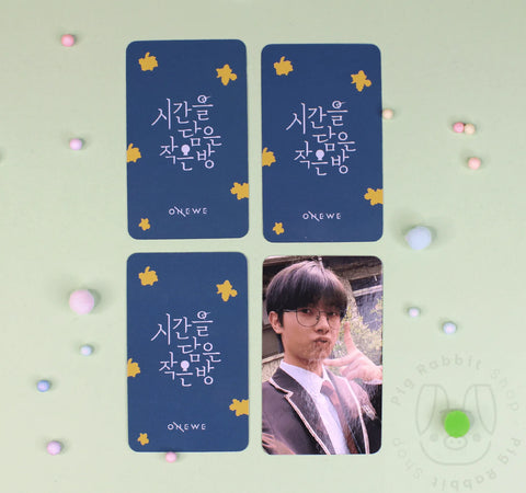 ONEWE Special Album – 시간을 담은 작은 방 [ Medium blue back ] Preorder photocard - Pig Rabbit Shop Kpop store Spain