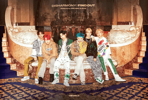 P1HARMONY - Disharmony : find out [ + world ] poster - Pig Rabbit Shop Kpop store Spain