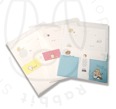 PAPEL DE CARTA ANIMALITOS DEL BOSQUE (RANDOM) - Pig Rabbit Shop Kpop store Spain