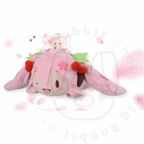 PELUCHE SEGA SAKURA HATSUNE MIKU POUTING & SMILE NESOBERI PLUSH 15 Cm. VOCALOID - Pig Rabbit Shop Kpop store Spain