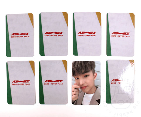PHOTOCARD OFFICIAL ATEEZ Mini Album Vol.5 – ZERO : FEVER Part.1 [ POB APPLEMUSIC] - Pig Rabbit Shop Kpop store Spain