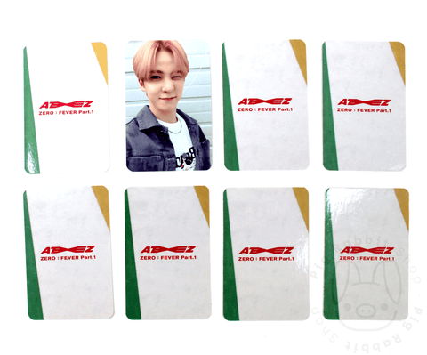 PHOTOCARD OFFICIAL ATEEZ Mini Album Vol.5 – ZERO : FEVER Part.1 [ POB APPLEMUSIC] - Pig Rabbit Shop Kpop store Spain