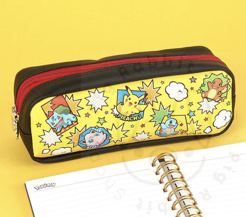 POKEMON Estuche Doble Compartimento (Amarillo) - Pig Rabbit Shop Kpop store Spain