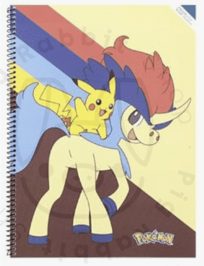 Pokémon Spring Notebook Pikachu & Keldeo - Pig Rabbit Shop Kpop store Spain
