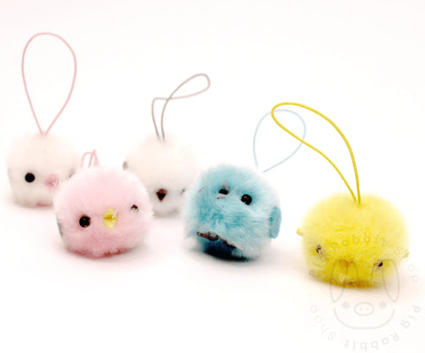 Pompom pollito cuelga para smarthphone (Random Color) - Pig Rabbit Shop Kpop store Spain