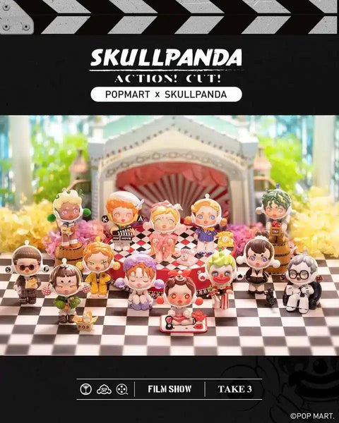 POP MART Skullpanda Action! Cut! Blind Box - Pig Rabbit Shop Kpop store Spain