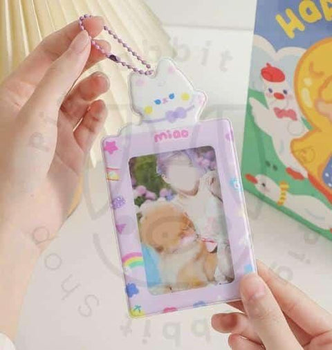 Portatarjetas colgante, tarjetero bonito de bolsillo para fotosy photocards kpop - Pig Rabbit Shop Kpop store Spain