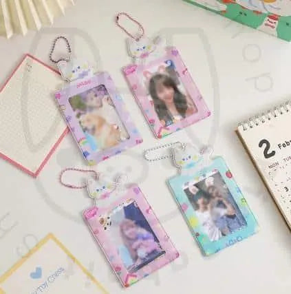Portatarjetas colgante, tarjetero bonito de bolsillo para fotosy photocards kpop - Pig Rabbit Shop Kpop store Spain