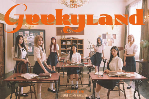 PURPLE KISS Mini Album Vol. 4 - Geekyland [ 1 ] poster - Pig Rabbit Shop Kpop store Spain